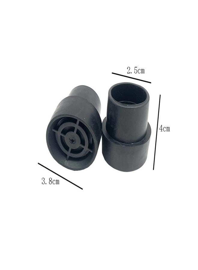 ليزنيرزم 6 قطع من أغطية أرجل الترامبولين، قطر داخلي 1 بوصة، أغطية مطاطية لأرجل الترامبولين، أغطية أرجل الترامبولين، وسادات قدم مانعة للانزلاق للترامبولين، أسود - Image 2